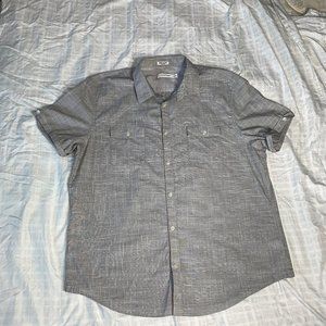 Calvin Klein Men's ShortSleeve Button Down Shirt